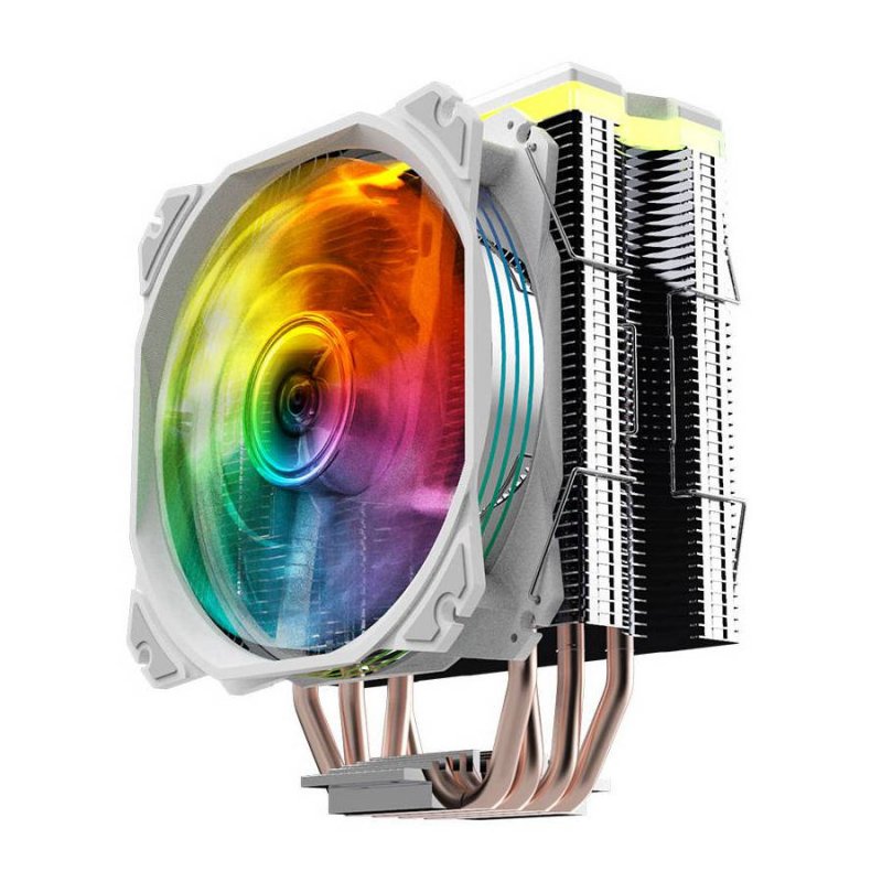 nfortec Ventilateur CPU Nfortec Centaurus X 4Pipes ARGB 120mm White