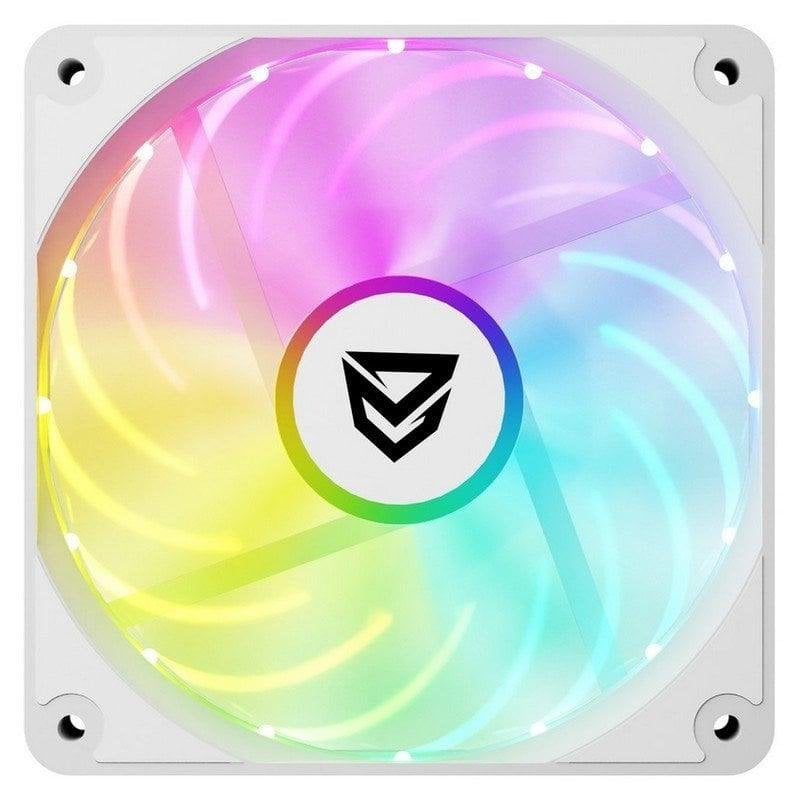 nfortec Ventilateur supplémentaire Nfortec Krater X Fan 120mm 1100RPM ARGB PWM White