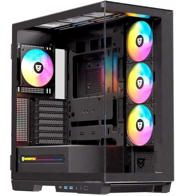 nfortec Nfortec Ursa ARGB Mid Tower E-ATX Verre Trempé USB-C Black