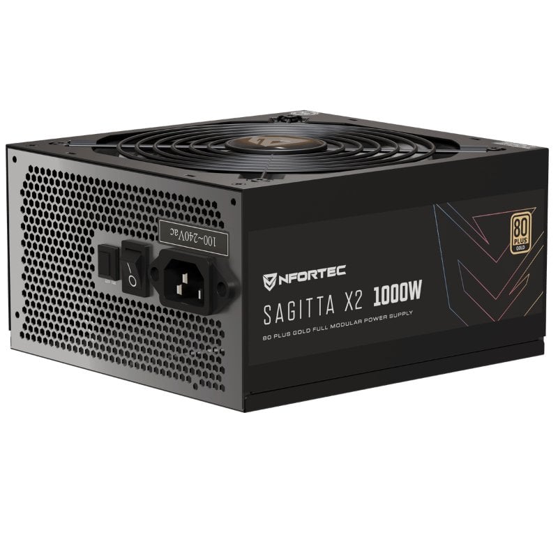 nfortec Nfortec Sagitta X2 PCIe 5.1 ATX 3.1 1000 W 80 Plus Gold entièrement modulaire