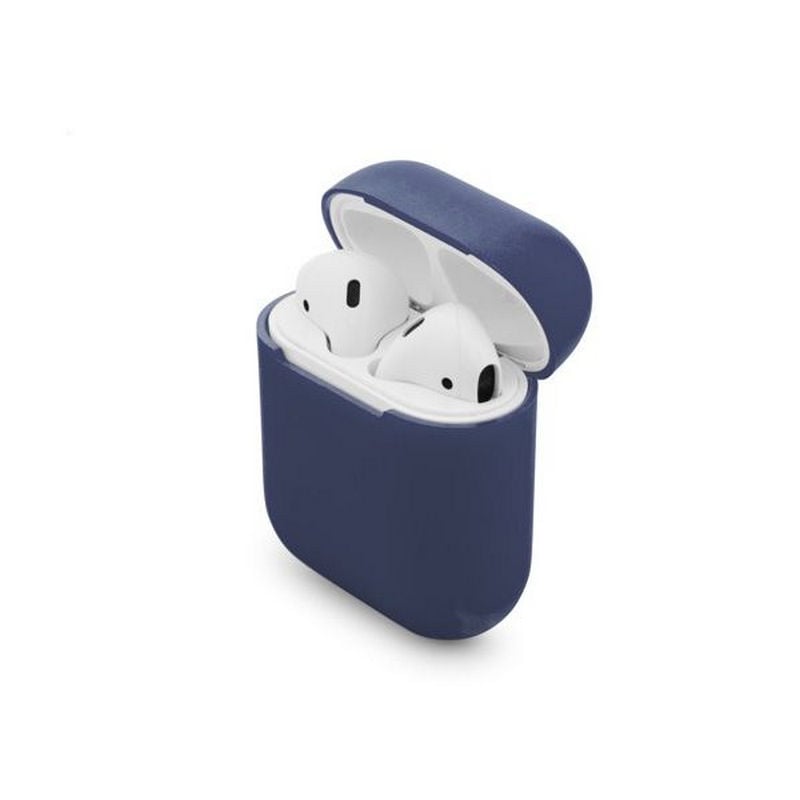 unotec Étui de protection en silicone Blue Unotec pour AirPods
