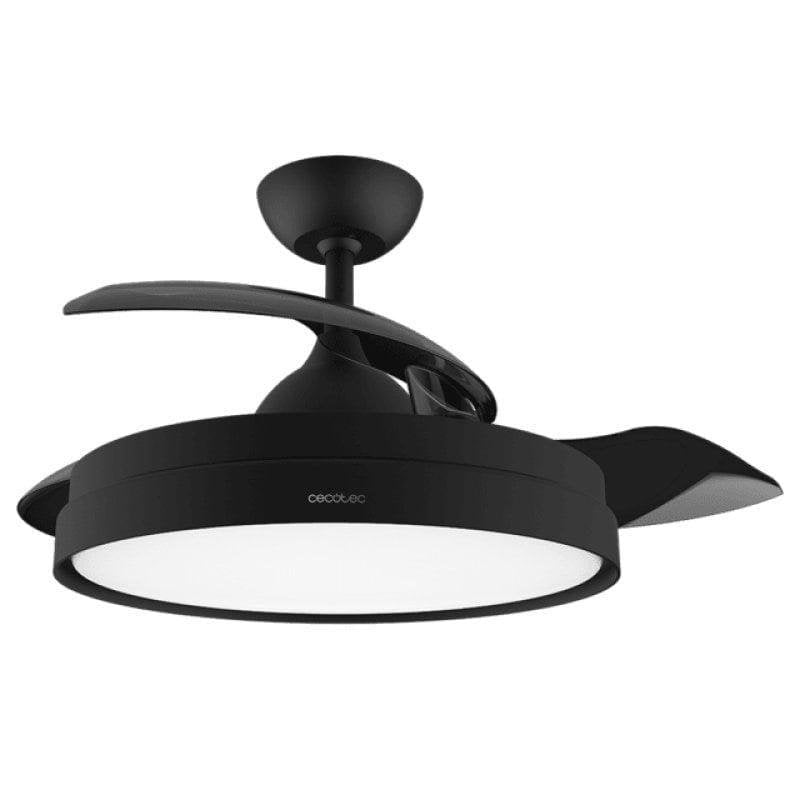 cecotec Ventilateur de Plafond avec Lumière Cecotec EnergySilence Aero 4280 Invisible Black 40W 106cm 6 Vitesses Pales Rétractables Télécommande