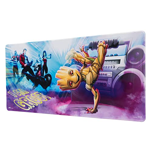 Tapis de Souris XXL Marvel, Groot - Tapis de Bureau 80 x 35 cm, sous Licence Officielle Les Gardiens de la Galaxie | sous Main Bureau, Accessoire pour PC, Tapis de Souris Gamer