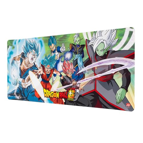 Grupo Erik - Tapis de Souris XXL Dragon Ball Super, Saga Trunks du Futur - Tapis de Bureau 80 x 35 cm, Sous Licence Officielle| Sous Main Bureau, Accessoire pour PC, Tapis de Souris Gamer
