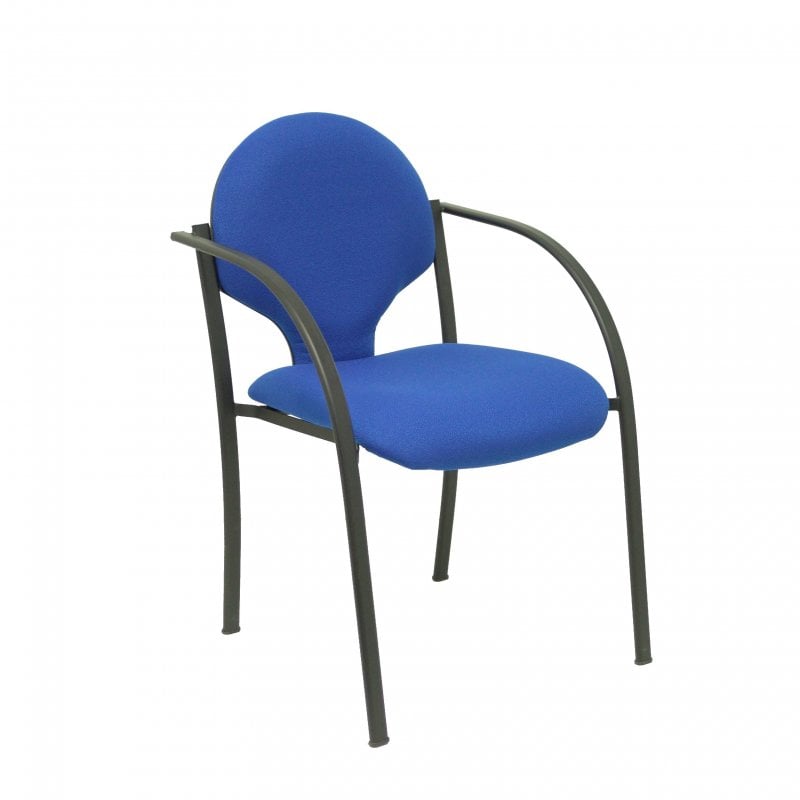 piqueras-y-crespo Piqueras y Crespo Hellin Pack 2 Chaises Châssis Black Bali Blue