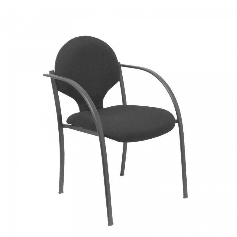 piqueras-y-crespo Piqueras y Crespo Hellin Pack de 2 Chaises Châssis Black Bali Black