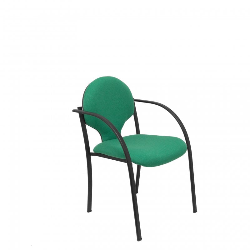 piqueras-y-crespo Piqueras y Crespo Hellin Pack de 2 Chaises Châssis Black Green Bali