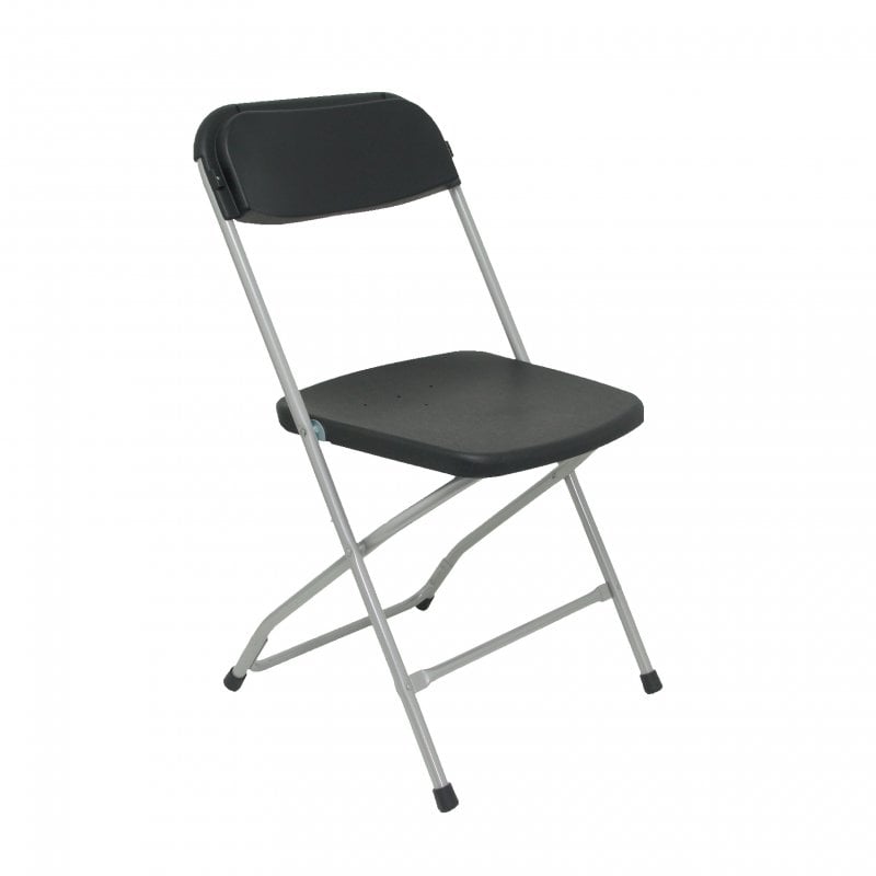 piqueras-y-crespo Piqueras y Crespo Viveros Pack de 5 chaises pliantes noires