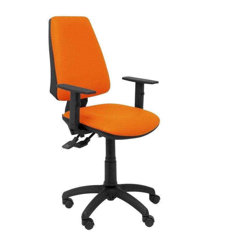 piqueras-y-crespo Piqueras y Crespo Elche Chaise Sincro en similicuir orange avec bras réglable