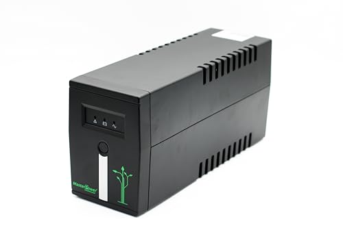 Master Power Système d'alimentation sans Interruption UPS 900 VA, Tension de Sortie constante 480W, 2 fiches Schuko