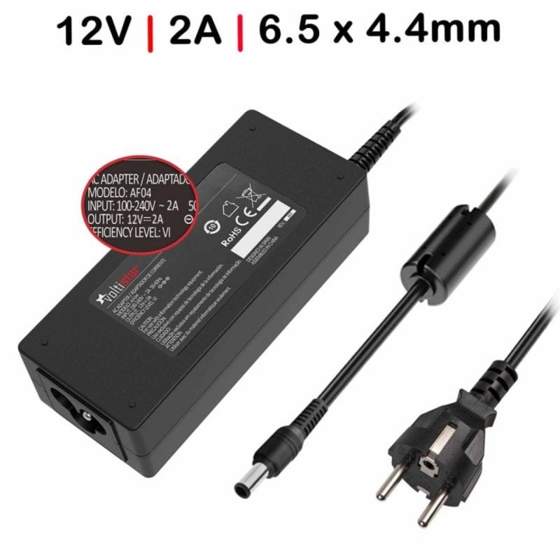 voltistar Chargeur pour moniteur LG 12V 2A 6.5x4.4mm 24W