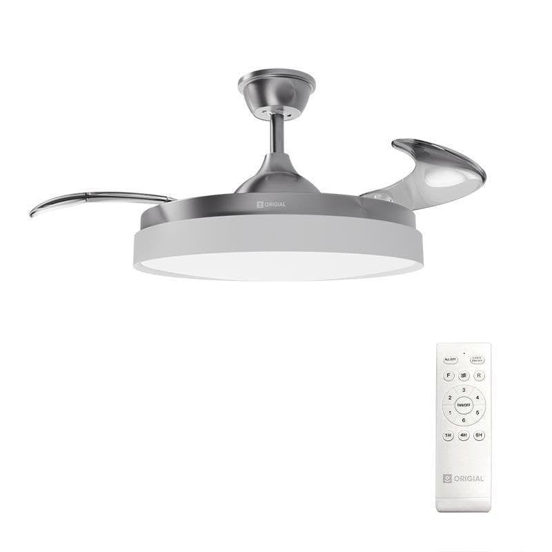 origial Ventilateur de Plafond avec Lumière Origial AIRBLISS CEILING RETRACTABLE 25WIN 25W 106cm 6 Vitesses Pales Rétractables Télécommande