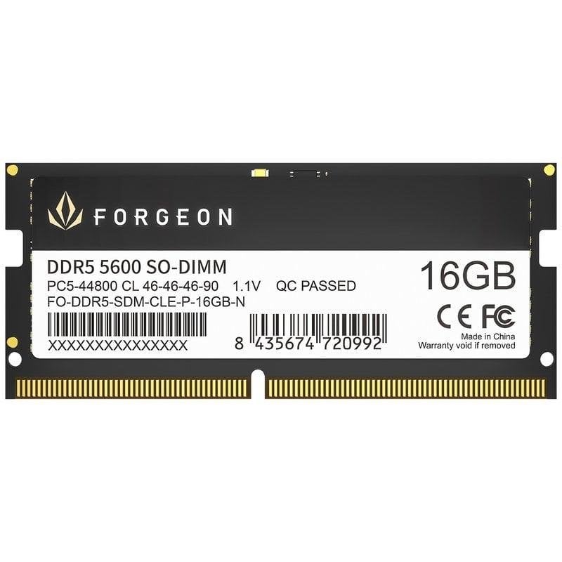 forgeon Mémoire RAM Forgeon Cyclone PRO 16Go 1x16Go DDR5 5600MHz CL46 Black