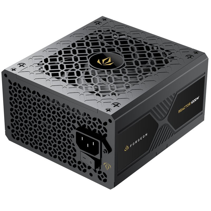 forgeon Reactor 1000 Cybenetics Platinum ATX 3.1 PCIe 5.1 Alimentation entièrement modulaire Black