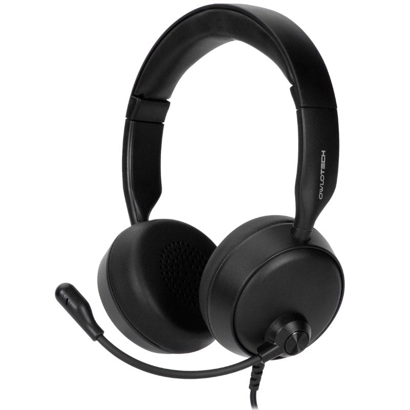 owlotech Casque Owlotech DeskBuds Max avec micro, Black
