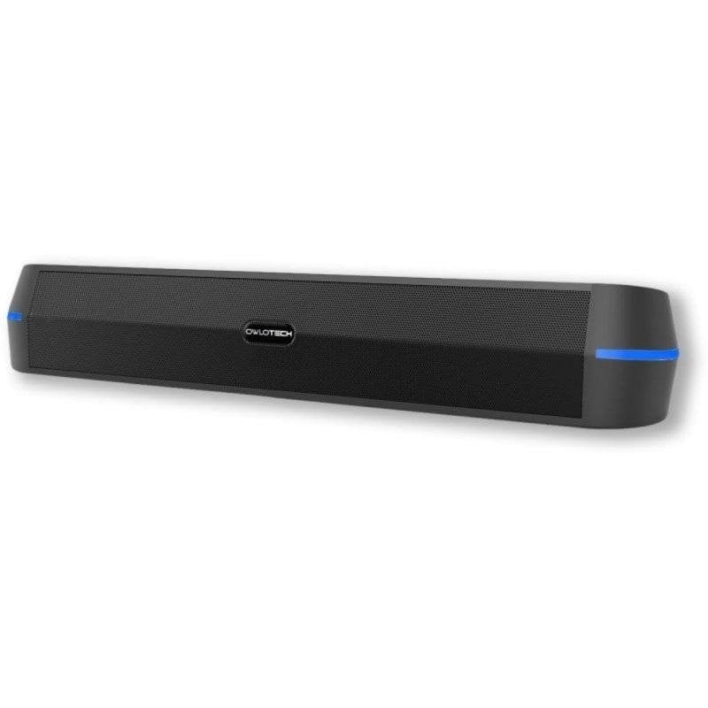 owlotech Barre de Sonido Owlotech DeskSound 2.0 20W Bluetooth USB AUX-In RGB Noire
