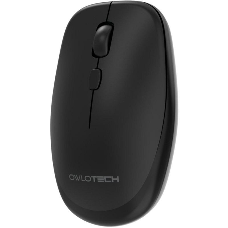 owlotech Souris Owlotech M200 Wireless 2.4GHz Bluetooth 6000 DPI Black Slim USB-C silencieuse