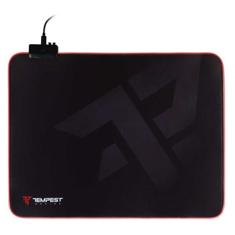 tempest Tapis de souris Tempest RGB 46x36cm Tapis de souris de jeu Black