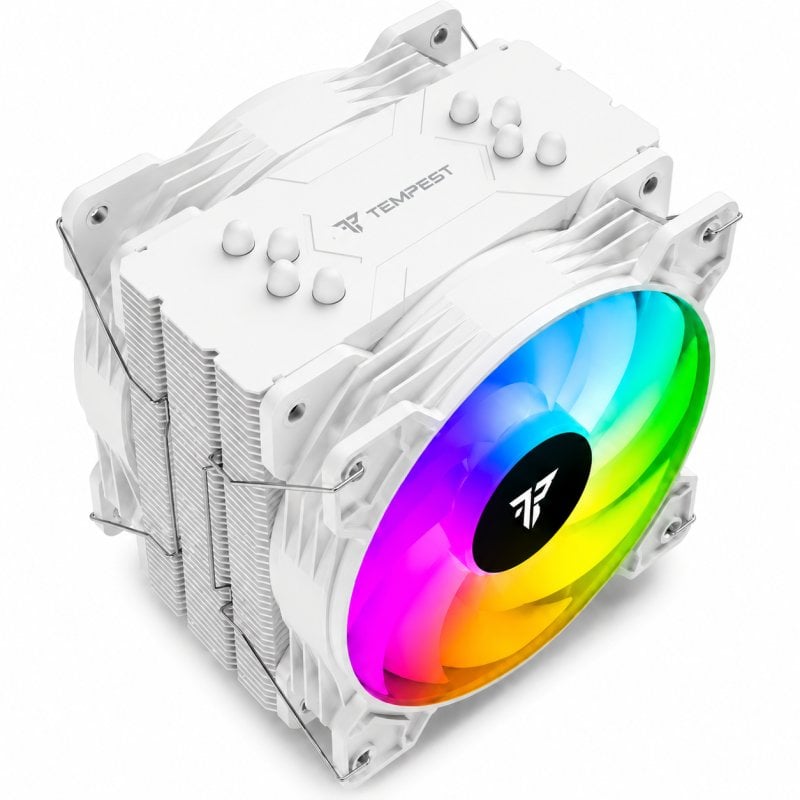 tempest Cooler 4Pipes White Ventilateur CPU RGB 2x120mm White