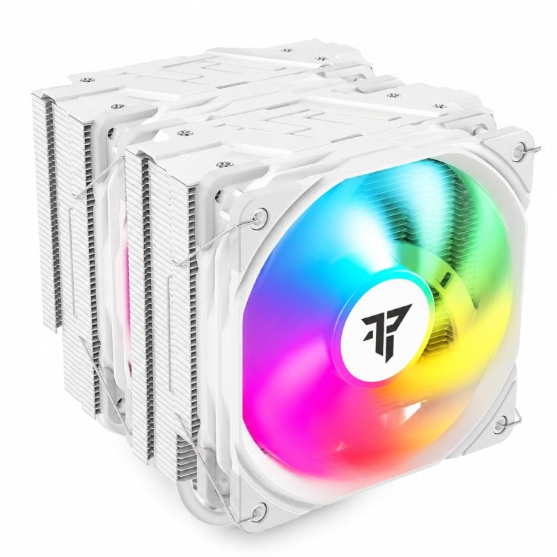tempest Tempest Cooler 6Pipes White A-RGB Double dissipateur thermique Ventilateur CPU 2x120 mm White