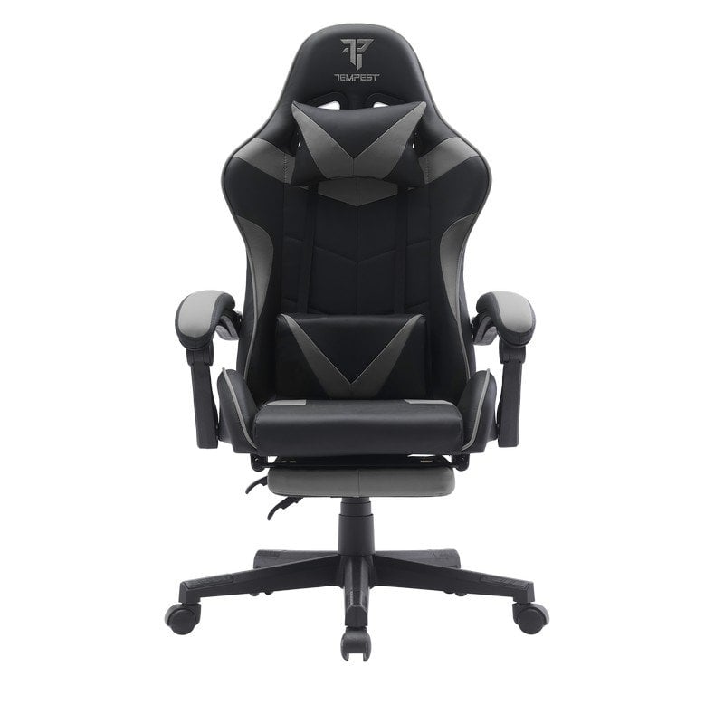 tempest Chaise de jeu Tempest Shake avec repose-pieds et massage Grey
