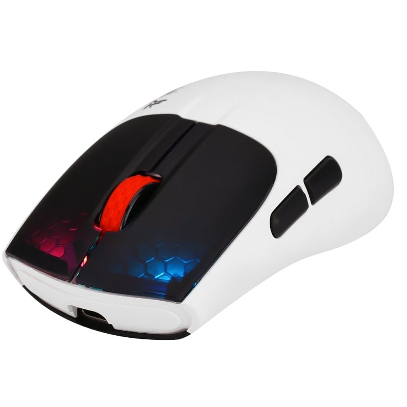 tempest Souris de jeu sans fil Tempest X18 Shatter RGB 11 200 DPI, blanche