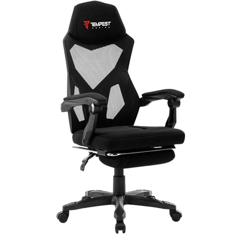 tempest Chaise de jeu Tempest AeroGamer avec tissu respirant Black