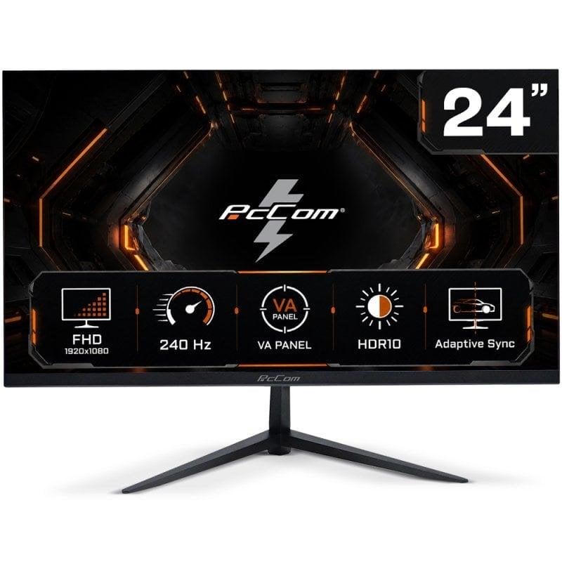 pccom Écran PC PcCom Elysium 24 VA Full HD 240Hz VA HDR10 Adaptive Sync 1ms