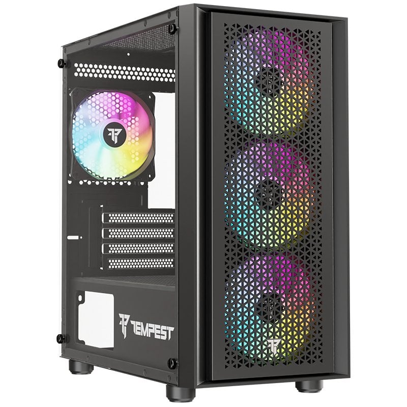 tempest Tempest Airflow Rampart ARGB M-ATX Black
