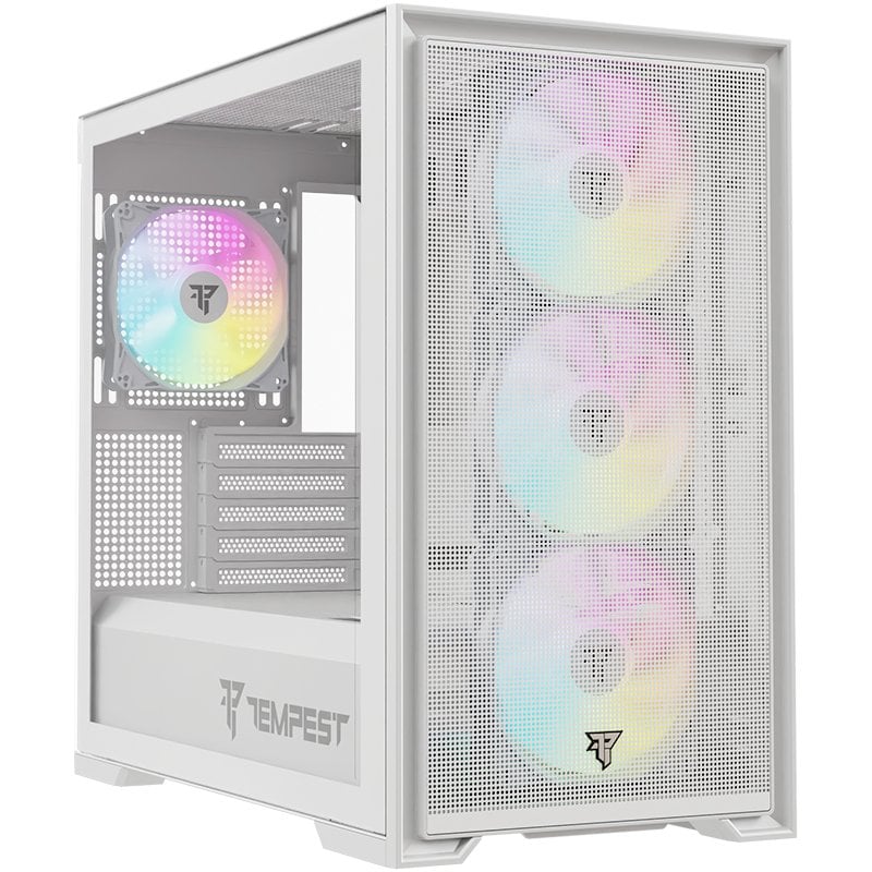 tempest Tempest Airflow Stronghold ARGB M-ATX White
