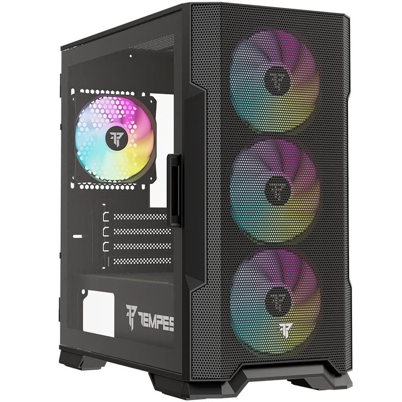 tempest Tempest Airflow Stockade ARGB M-ATX Black