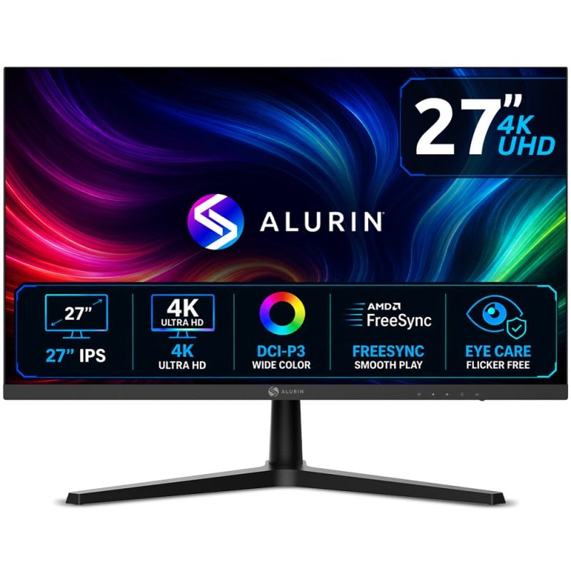 alurin Écran PC Alurin CoreVision 27 Ultra HD 4K 60Hz IPS FreeSync