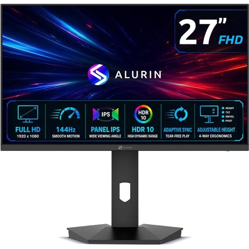 alurin Écran PC Alurin CoreVision 27 Full HD 144Hz IPS AdaptiveSync Hauteur réglable