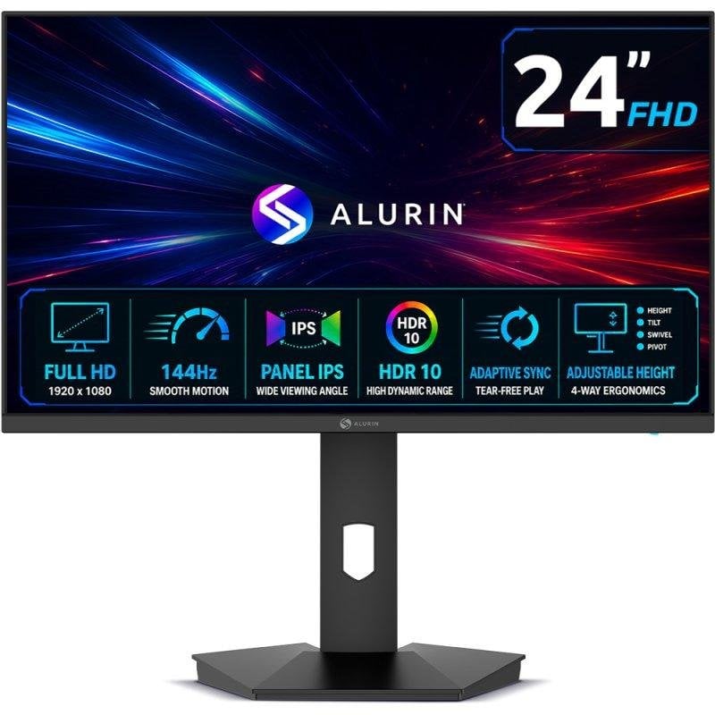 alurin Ecran PC Alurin CoreVision 24 Full HD 144Hz IPS AdaptiveSync Hauteur réglable