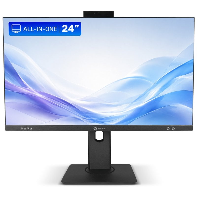 alurin PC Tout-en-un Alurin Flow Intel Core i5-12400 16Go 500 Go SSD UHD 730 24 Hauteur réglable
