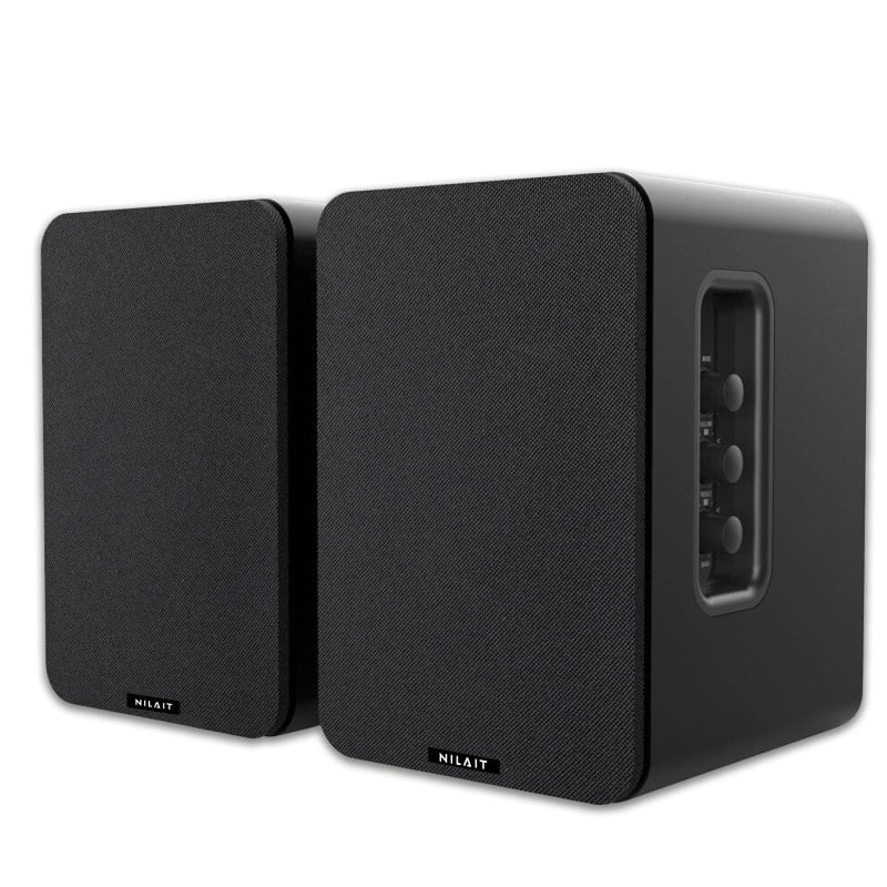 nilait Enceintes Bluetooth en bois Nilait Hiphoniq 80 W Black