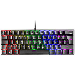 Clavier Gamer Mars Gaming MKMINIWBFR Blanc