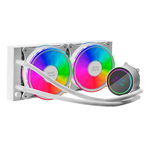 mars-gaming Refrigeration Liquide Mars Gaming ML-ONE240 240mm 2 Ventilateurs FRGB White