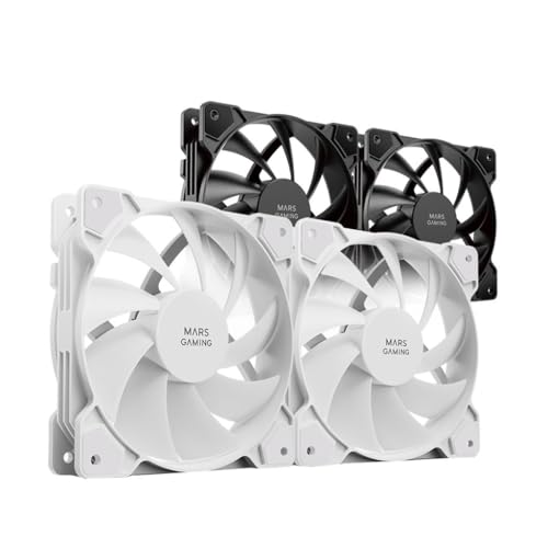 mars-gaming Mars Gaming MFPROX2W Lot de 2 ventilateurs blancs 120 mm