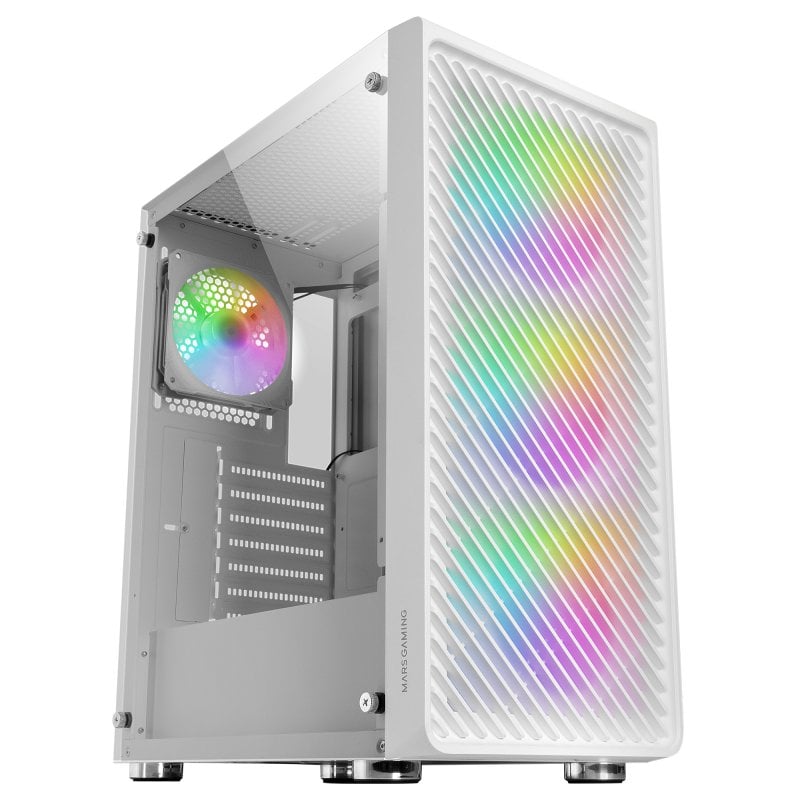 mars-gaming Mars Gaming MC-F ARGB Semi Tour Verre Trempé USB 3.2 White
