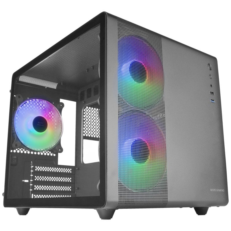 mars-gaming Mars Gaming MC-400 FRGB MicroATX Verre Trempé USB 3.0 Black