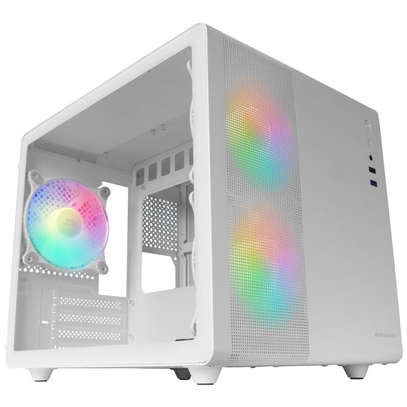 mars-gaming Mars Gaming MC-400 FRGB MicroATX Verre Trempé USB 3.0 White