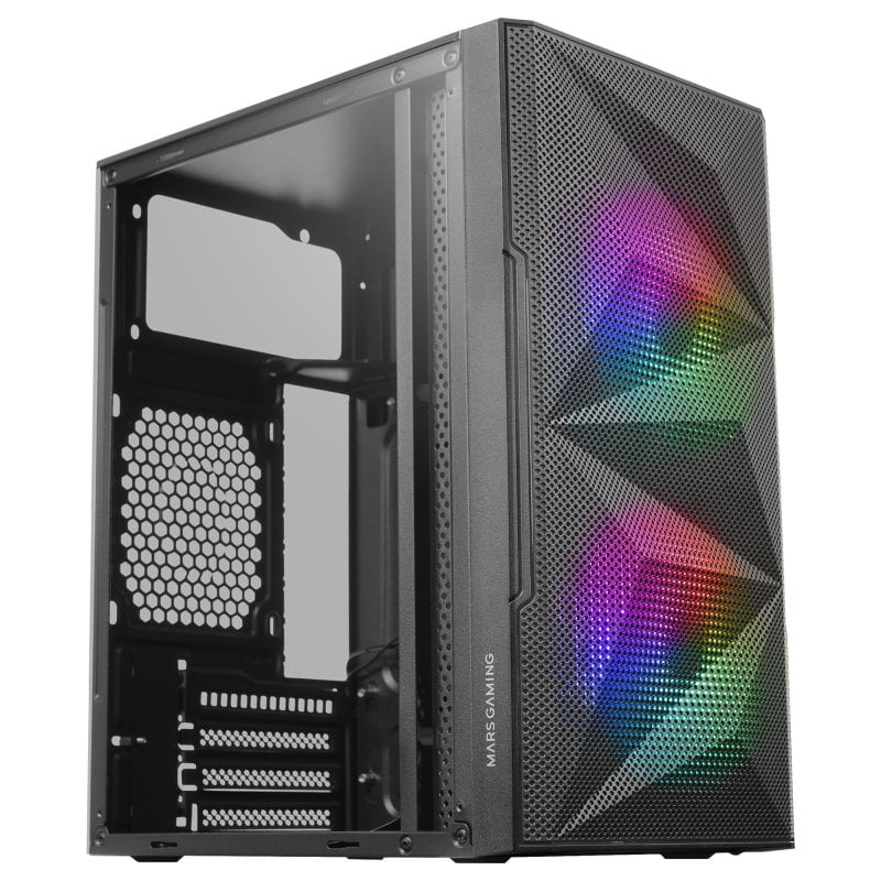 mars-gaming Mars Gaming MC-ME Mini Tour FRGB Verre Trempé USB 3.0 Black