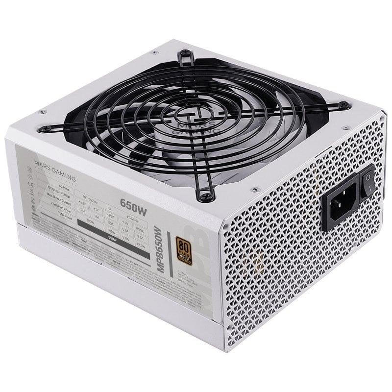 mars-gaming Alimentation Mars Gaming MPB650 650W Certifié 80 Plus Bronze White