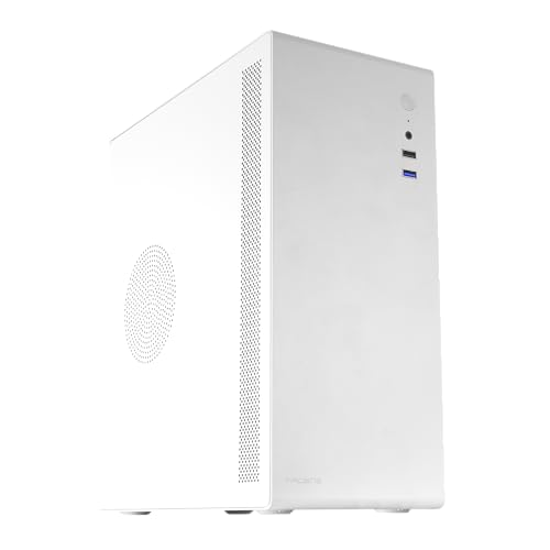 Tacens NOVAX, Boîtier PC Micro-ATX Ultra-Compact, Design Tout Métal Ultra-Résistant, 1x Ventilateur Arrière 80mm, Boîtier Mini-Tour avec Grande Capacité Interne, Blanc