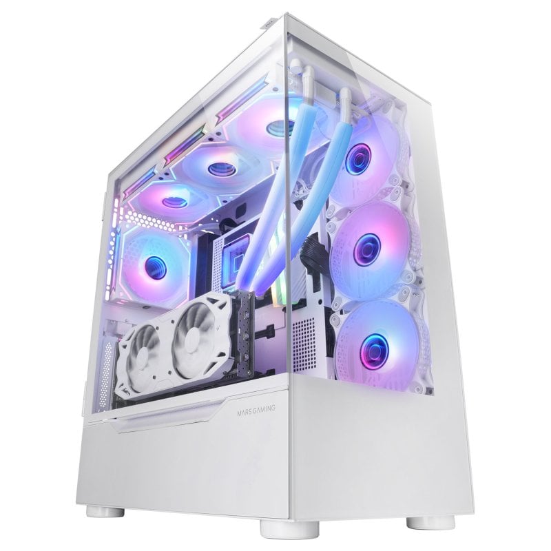 mars-gaming Mars Gaming Mc-ult Custom Gaming Box Xxl E-atx Double Verre Trempé Porte Latérale White