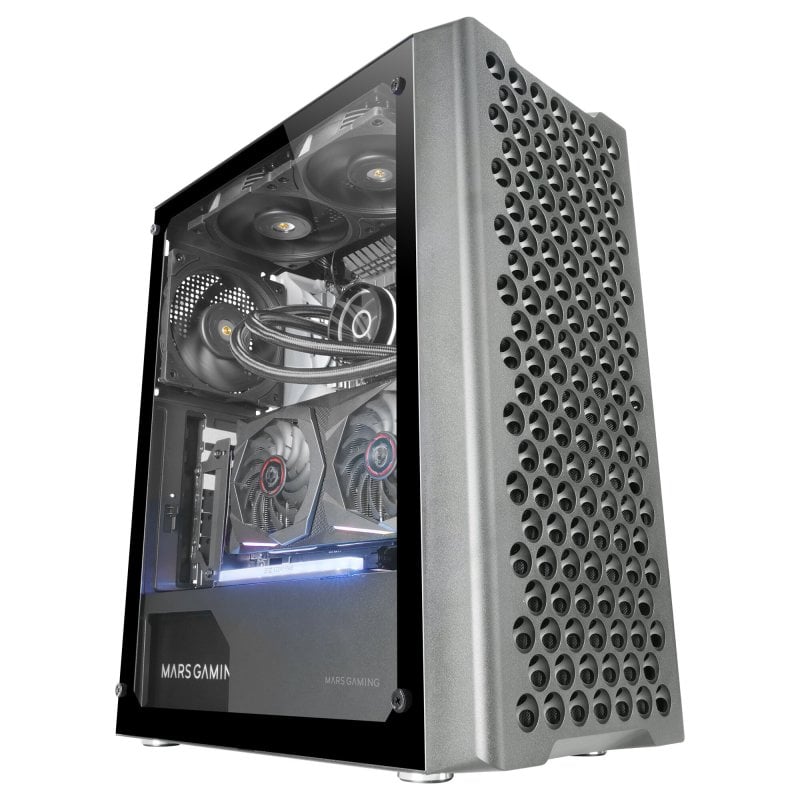 mars-gaming Mars Gaming Mc-ipro Professional Atx Case Grille Avant 3D Verre Trempé Ventilateur Fdb 12cm Black