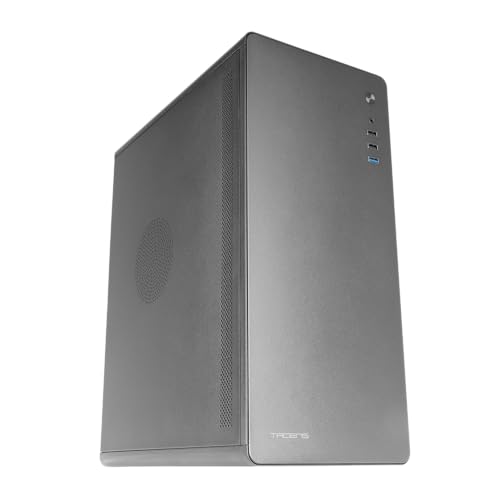 Tacens ENSIS, Boîtier PC ATX, Design Tout Métal, Structure Ultra Robuste, Semi-Tour avec Ventilateur FDB 120mm Ultra Silencieux, USB 3.0, Noir