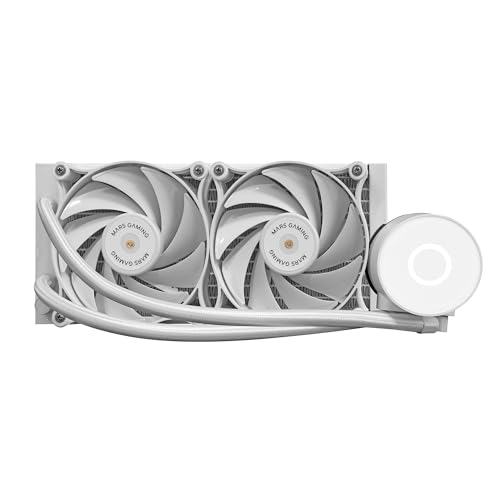 mars-gaming Refrigeración Líquida Mars Gaming ML-PRO240 370mm 2 Ventiladores Blanco