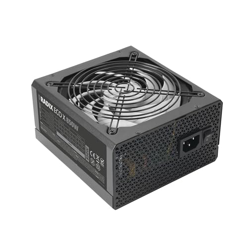 tacens RADIX ECO X 850 Alimentation ATX 850W 6 ans de garantie 87 SMD DC-DC AI-RPM FDB Black